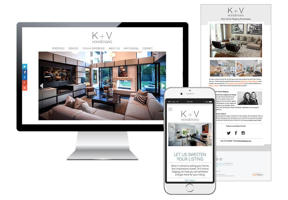 Bynder Group provides business strategy, marketing and design services for K+V Home Staging