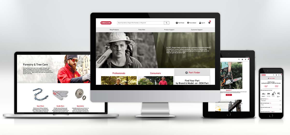 Blount International Oregon Brand User Experience Redesign by Bynder Group